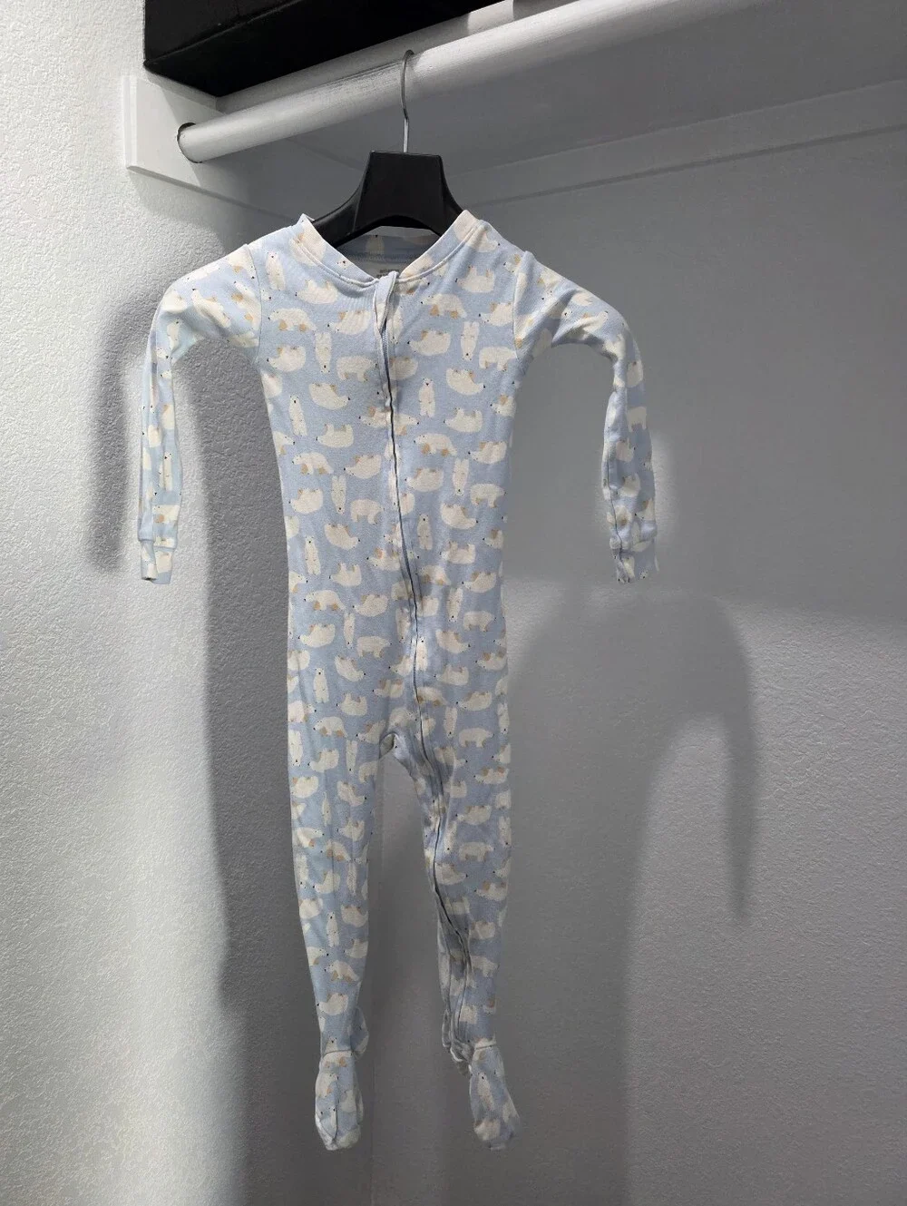Toddler Boy 3T Blue Footed Sleeper